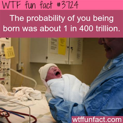 the probability of being born.